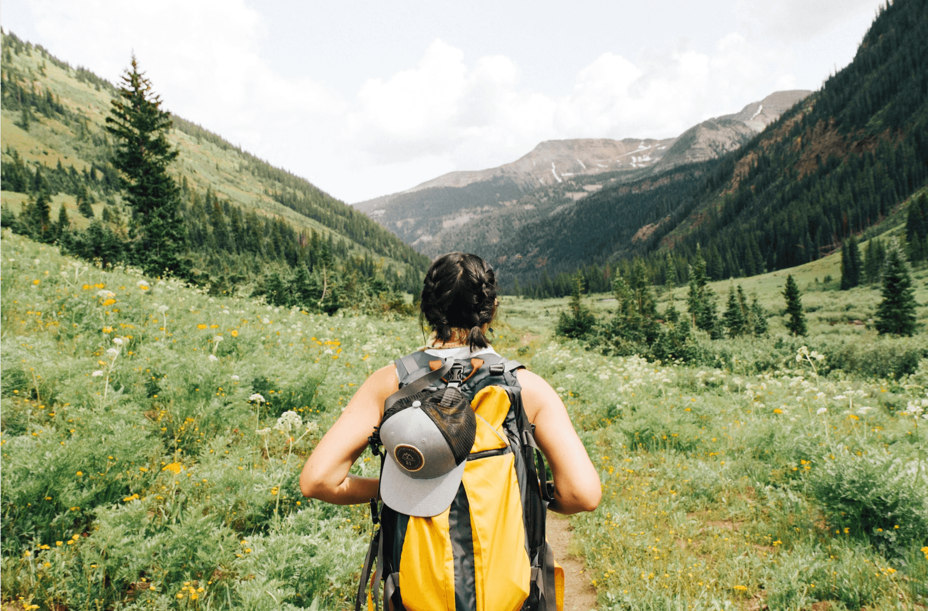 Hiking without a backpack