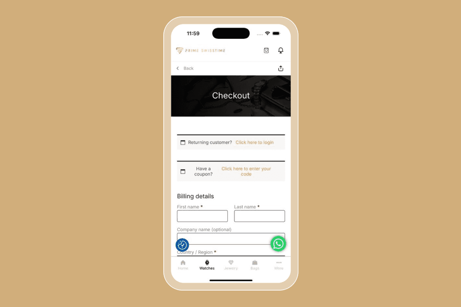 Flutter wrapper for Prime SwissTime mobile app