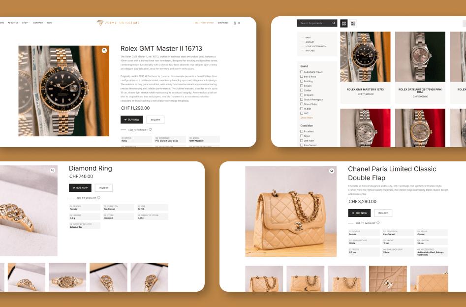 Prime SwissTime screen for case study by mobitouch