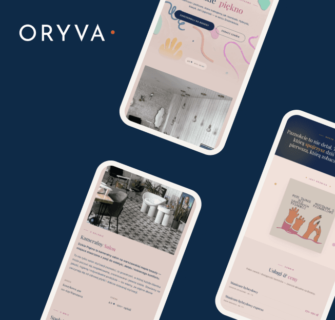 Oryva web app screen for mobitouch's case study of a web AI-powered app with Claude