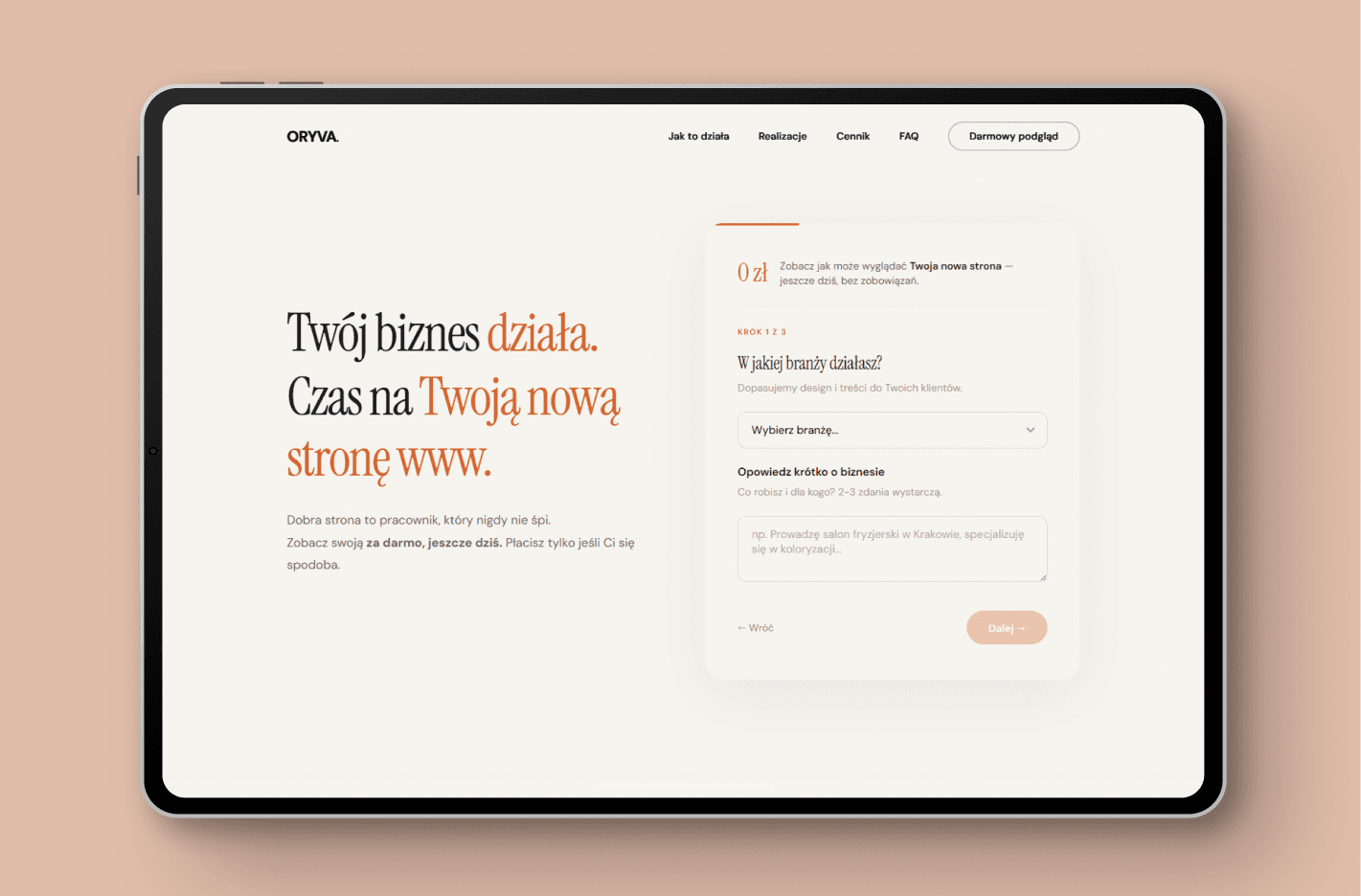 Oryva Logo for mobitouch's case study of a web AI-powered app with Claude