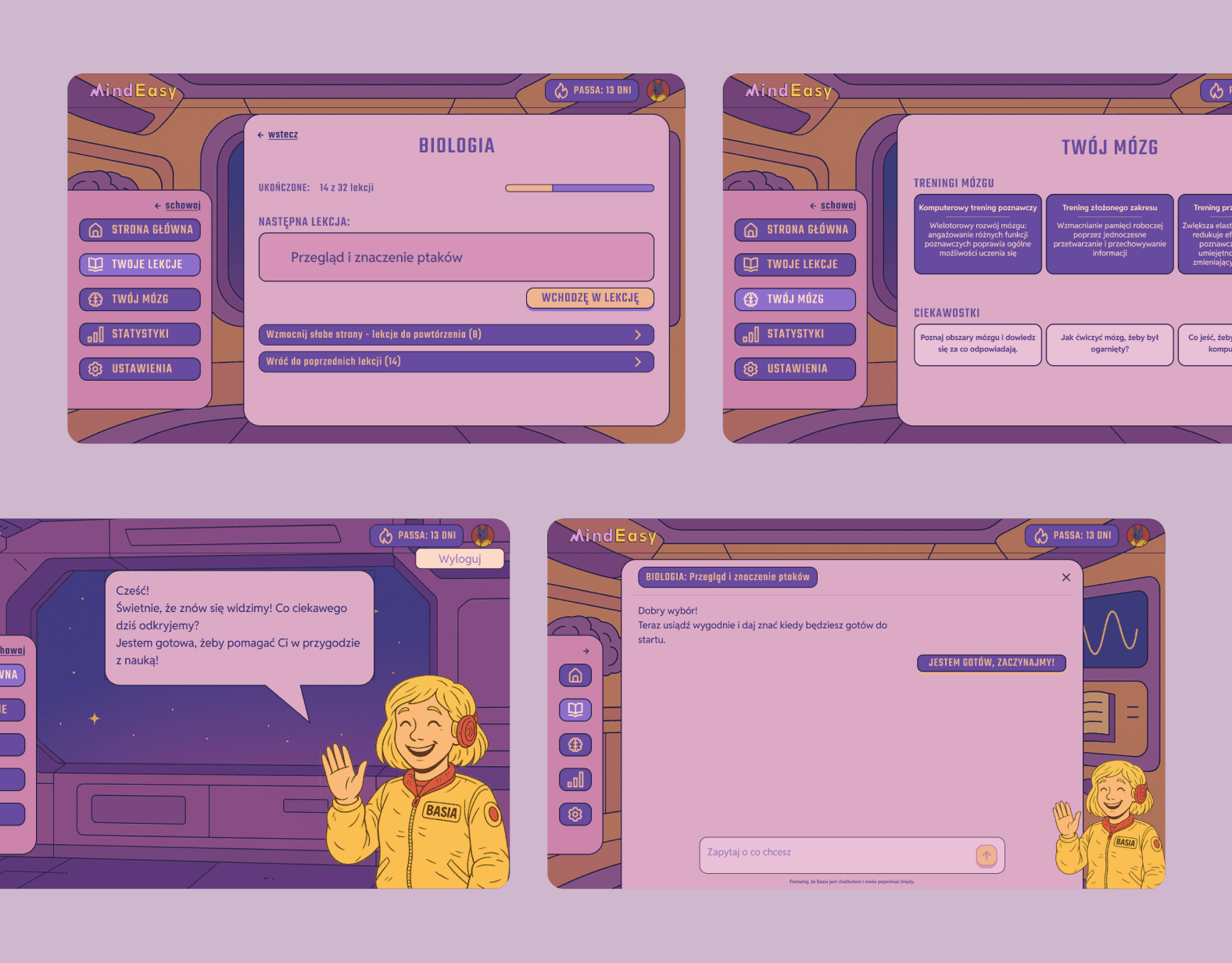 Mindeasy neurotechnology edtech startup case study by mobitouch - example screen