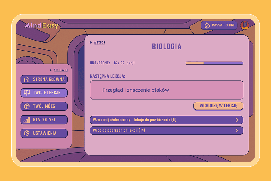 Mindeasy neurotechnology edtech startup case study by mobitouch - example screen