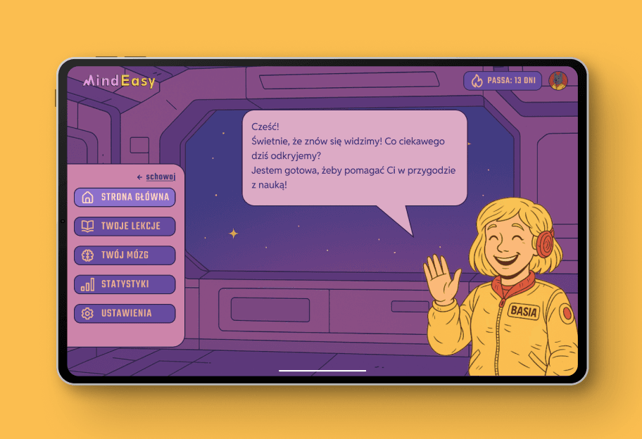 Mindeasy neurotechnology edtech startup case study by mobitouch - example screen
