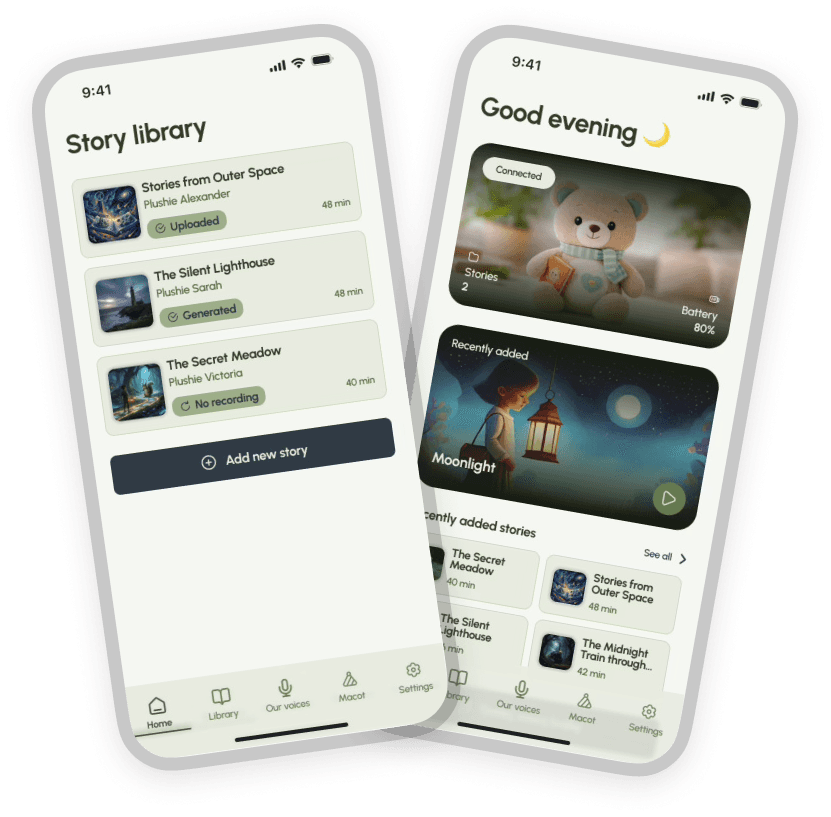 Voicy stories main screen