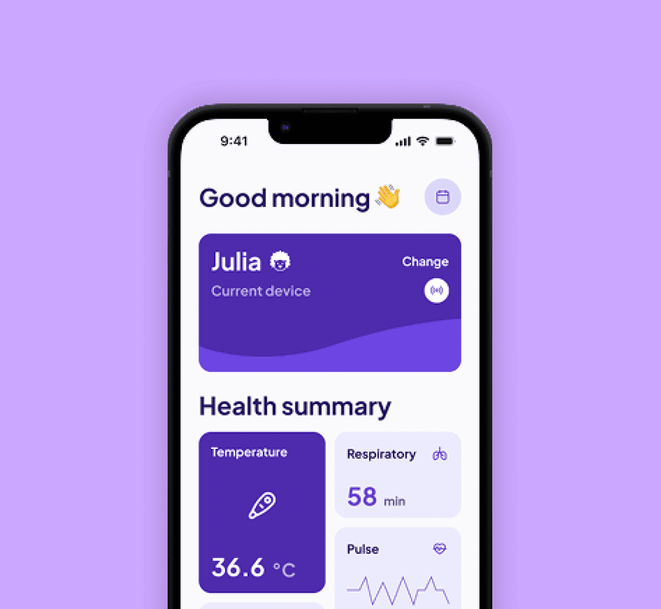Neendu mobile app prototype interface